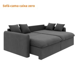 Sofá Cama Retrátil e Reclinável 180cm Madri Movenzo Estofados Veludo - 5