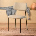 Ver imagem 1 de Cadeira de Jantar Metal Forte Resistente Confortável Ergonômica Estofada Aline