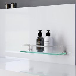 Porta Shampoo Proteção Organizador de Banheiro Troia Suporte Prata 1051tr - 2