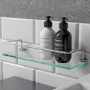 Ver imagem 4 de Porta Shampoo Proteção Organizador de Banheiro Troia Suporte Prata 1051tr