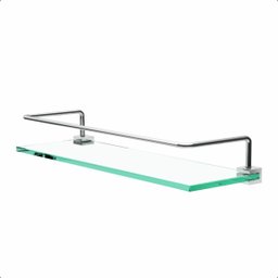Porta Shampoo Proteção Organizador de Banheiro Troia Suporte Prata 1051tr - 1