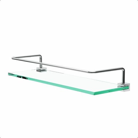 Porta Shampoo Proteção Organizador de Banheiro Troia Suporte Prata 1051tr