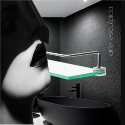 Porta Shampoo Proteção Organizador de Banheiro Troia Suporte Prata 1051tr - 3