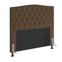 Ver imagem 3 de Cabeceira Greta Cama Box Casal 140cm Suede Marrom
