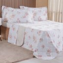 Ver imagem 1 de Kit Colcha Casal 200 Fios Estampada New 100% Algodão 220x240cm Classique