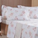 Ver imagem 2 de Kit Colcha Casal 200 Fios Estampada New 100% Algodão 220x240cm Classique