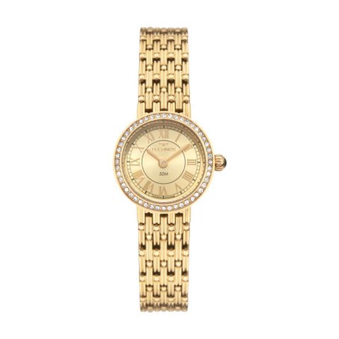 Relógio Technos Feminino Ref: 2025luy/1x Elegance Bracelete Dourado