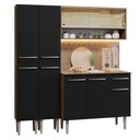 Ver imagem 3 de Armário de Cozinha Compacta 169cm Rustic/Preto Emilly Madesa 13
