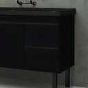 Ver imagem 3 de Gabinete de Cozinha Armário 91cm 2 Gavetas 2 Portas 100% MDF:Preto Fosco