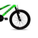 Ver imagem 4 de Bicicleta Colli Montadinha Aro 20 Selim Mobik Bagageiro Cor Amarelo Neon Tamanho do Quadro 12 Verde