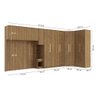 Quarto Modular Kappesberg Adapt Nogueira 6 Peças 474cm X 185cm - 4