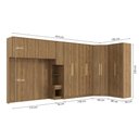Ver imagem 4 de Quarto Modular Kappesberg Adapt Nogueira 6 Peças 474cm X 185cm