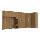 Ver imagem 2 de Quarto Modular Kappesberg Adapt Nogueira 6 Peças 474cm X 185cm