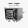 Forno Convec Miniconv 5 Esteiras C/vapor Wcv-535d - Wictory - 127v - 2