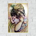 Ver imagem 1 de Placa Decorativa Mdf Narasimha Tamanho 20x27cm Modelo 2a