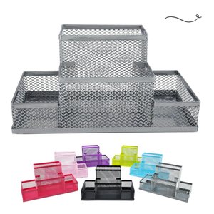 Kit Organizador Porta Caneta Porta Treco Porta Lapis Organizador de Mesa Escritório Home Office - Pr