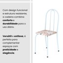 Ver imagem 5 de Kit 4 Cadeiras Tubular 89x37x42 cm Ane B Branco/Botanic Bege