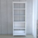 Ver imagem 6 de Estante para Livros Industrial 1 Porta 3 Prateleiras Branco - Panorama Móveis