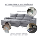 Ver imagem 6 de Sofa 6 Lugares 290cm Retratil e Reclinavel Munique