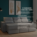Ver imagem 7 de Sofa 6 Lugares 290cm Retratil e Reclinavel Munique