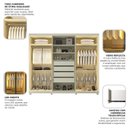Ver imagem 6 de Guarda-Roupas Casal 6 Portas com 4 Portas Reflecta com Pés com LED Absolut New 100% MDF