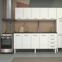 Ver imagem 6 de Gabinete de Cozinha Juno Branco em Aço com 4 Gavetas para Pias de 2,00 Metros - P87624 - Cozimax Gab