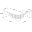 Ver imagem 5 de Conjunto Escritório Artany: Mesa Diretor e Estante c/ LED