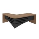 Ver imagem 2 de Conjunto Escritório Artany: Mesa Diretor e Estante c/ LED