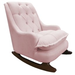 Kit Amamentação com Balanço Suede Rosa Bebe - Dominic Decor Lille - 2