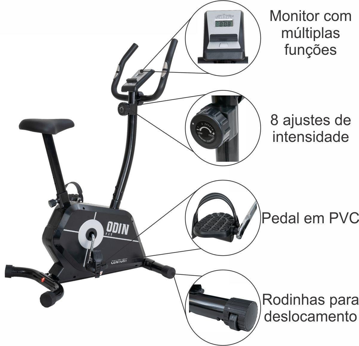 Bicicleta Ergométrica Vertical Magnética Century Odin Fit - 2