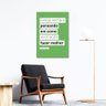 Quadro Decorativo Frase, Nao Se Acomode 43x30, sem Moldura. em Mdf 6mm, para Sala, para Quarto, Deco - 1