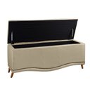 Ver imagem 5 de Cabeceira e Calçadeira Baú Cama Box Casal King Size Belize 195cm Corano Areia - Desk Design