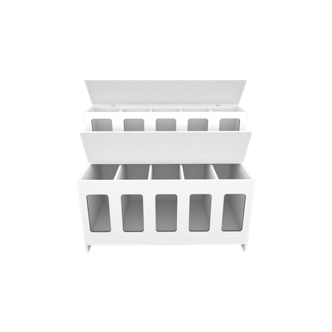 Expositor de Ração, Pet Box 10 Divisões Mdp (balcão, Cães, ) Vetorial Móveis