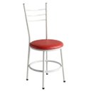 Ver imagem 1 de Conjunto 2 Cadeiras Estofadas Estrutura de Aço Design Moderno Sala de Jantar Nina:vermelho