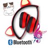 Fone De Ouvido Bluetooth Gatinho Dobravel D47 Vermelho - 2