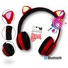 Fone De Ouvido Bluetooth Gatinho Dobravel D47 Vermelho - 4