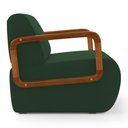 Ver imagem 6 de Poltrona Decorativa Orgânica Living Kavya Veludo Verde Escuro - Desk Design