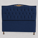 Ver imagem 2 de Cabeceira Greta 195cm Estofada Suede p/ Cama Box Casal King Quarto