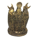 Ver imagem 2 de Deusa Tríplice - Resina - Dourado - Hécate Bruxa - Estatueta Enfeite - 26cm