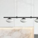 Ver imagem 4 de Pendente Moderno Odi 70cm 3xled 4w 3000k Preto e Vidro 127v