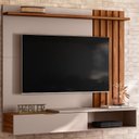 Ver imagem 1 de Estante Home Suspenso Vegas 1.6 Grigio Fosco/cinamomo Mel