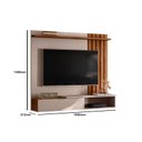 Ver imagem 6 de Estante Home Suspenso Vegas 1.6 Grigio Fosco/cinamomo Mel