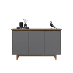 Aparador Buffet 3 Portas Moderno Mdf/mdp Multiuso Retro Top - 1