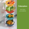 Fruteira de Chão Cesto Organizador com 4 Andares Empilháveis até 20kg Colorida - Urban - 7