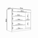Ver imagem 3 de Cômoda Quarto Porta Jóias com Tampo Vidro 111cm Stefanie A09 - D'Rossi Branco