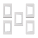 Ver imagem 1 de Kit C/5 Placas 4x2 3 Posições Weg Refinatto Style Branco Acetinado