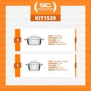 Ver imagem 4 de Conjunto de Caçarolas Allegra Inox 2 Peças Fundo Triplo 18 e 22 Cm - Tramontina