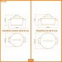 Ver imagem 5 de Conjunto de Caçarolas Allegra Inox 2 Peças Fundo Triplo 18 e 22 Cm - Tramontina