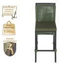 Ver imagem 4 de Mesa Bistro e 2 Banquetas Roma Preta Corda Náutica 13 Trama Original