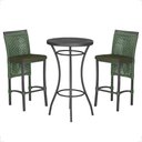 Ver imagem 1 de Mesa Bistro e 2 Banquetas Roma Preta Corda Náutica 13 Trama Original